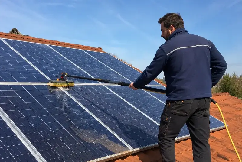 Nettoyage et entretien de panneaux solaires à Nébian