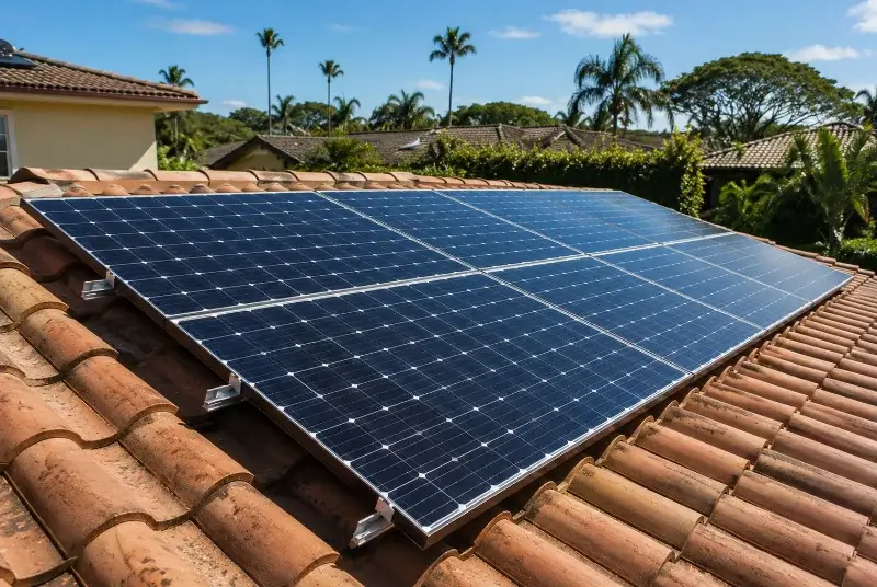 Installation de panneaux solaires à Nébian